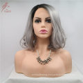 Best Quality Affordbale Ombre Grey Synthetic Wig